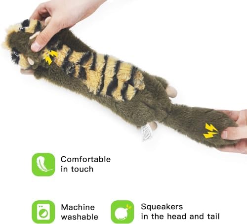 SHARLOVY Dog Squeaky Toy No Stuffing 6 Pack, Dog Toys Crinkle for Puppy