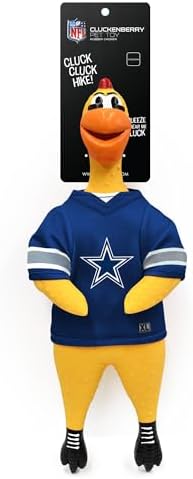 Littlearth NFL Team Rubber Chicken Pet Toy - Officially Licensed Teams