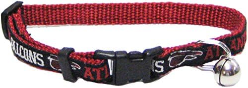 Pets First COLLAR for CATS - NFL ATLANTA FALCONS CAT COLLAR. - Strong & Adjustable FOOTBALL Cat Collars with Metal Jingle Bell