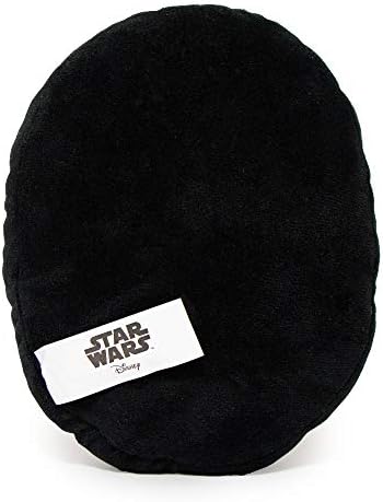Buckle-Down Dog Toy, Mandalorian, Plush Squeaker Star Wars The Mandalorian Helmet, 8" x 8" (DTPT-SWBFJ)