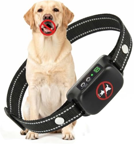 2026 Upgraded Bark Collar for Large Medium Dogs (20-150 LBs) – 3 Humane Modes Beep & Vibration, 8 Sensitivity, IP67 Waterproof, Ultra-Light Anti Barking Training Collar