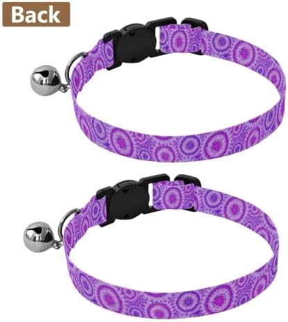 Circular Mandala Adjustable Buckle Dog Collar 2 Pack Collars for Puppies