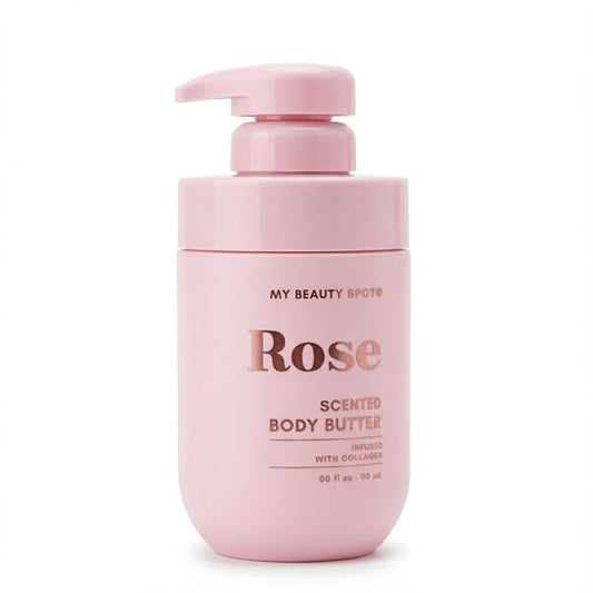 My Beauty Spot Scented Body Lotion for Women - Rose Scented Body Butter, Natural Lotion for Women to Smell Good, Skin Moisturizer Infused with Collagen - Extra Large 510 ml.