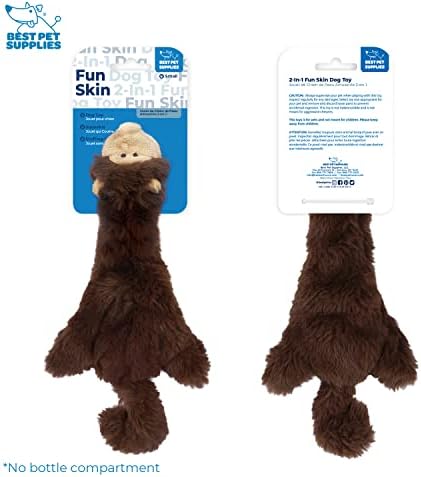 Best Pet Supplies 2-in-1 Stuffless Squeaky Dog Toy - Monkey, Small | No-Stuffing, 2 Built-in Squeaker, No Mess, Soft, Interactive Indoor & Outdoor Play, Lightweight, Perfect for Moderate Chewer