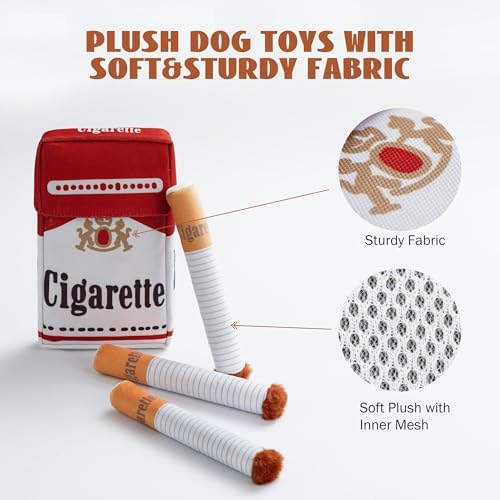 Funny Squeaky Dog Chew Toys: Interactive Stuffless Boy Dog Accessories for Entertainment Boredom Anxiety Relief Mental Stimulation, Puppy Toys for Small to Medium Breed, 3 Packs Pet Supplies