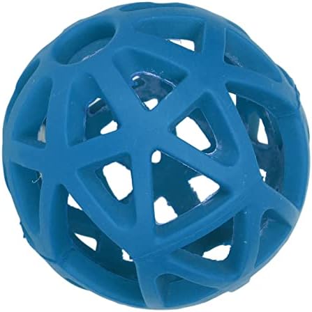 Dog Toy Ball - Hollow Dog Ball Bite Teeth Grinding Interactive Rubber Pet Chewing Ball Toy for Indoor Outdoor (Medium)