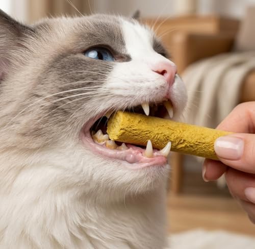 Freeze Dried Cat Chew Sticks Kitten Beef Treats No Grass 15pcs