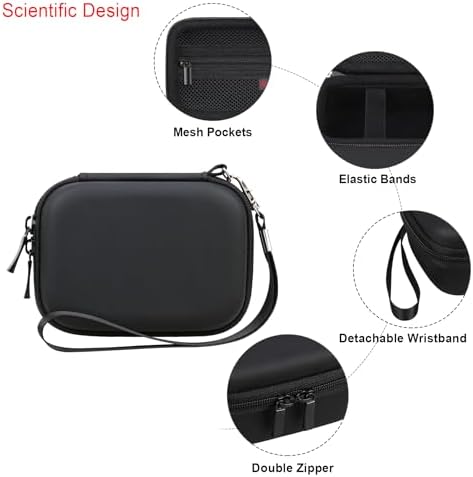 Elonbo Carrying Case for Bitzee Disney/Bitzee Magicals/Bitzee Interactive Toy Digital Pet, Bitzee Digital Virtual Toy Hard Travel Bag, Electronic Pets Toys Storage Cover Holder, Black
