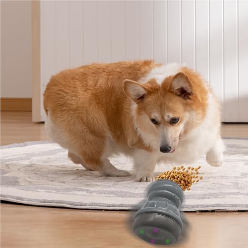 Smart Interactive Dog Chew Toy with Auto-Pause Tech ABS Chew Toys for Dogs, Treat Dispenser for Aggressive Chewers for Small or Medium Dogs