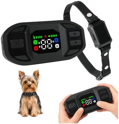 2-in-1 Wireless Dog Fence & Training Collar,300M Range,16 Boundary Levels,Rechargeable Collar with Beep,Vibration & Gentle Static Guidance,IPX6 Waterproof for Small Medium Large Dogs