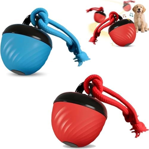 2-Pack Interactive Motion Dog Toys, Automatic Moving Dog Toy Motion Activated, Interactive Bouncing Dog Toys for Small Dogs, Motion Activated Interactive Balls for Dogs to Keep Them Busy, Dog Ball