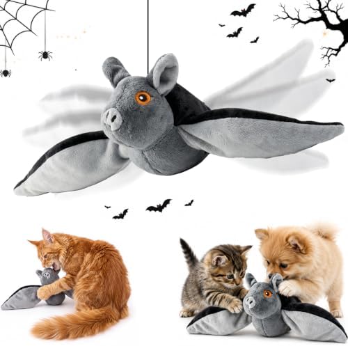 Flying Bat Dog Toy,Suitable for Both Cats and Dogs,Flap Your Wings and Chirp to Get Your Pet's Attention and Interact with it,Mimicking Real Flight Maneuvers