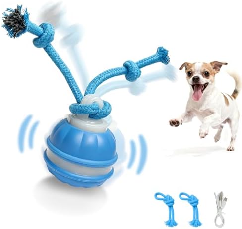 Interactive Dog Toys Dog Ball,Automatic Rolling and Bouncing Moving Dog Toy