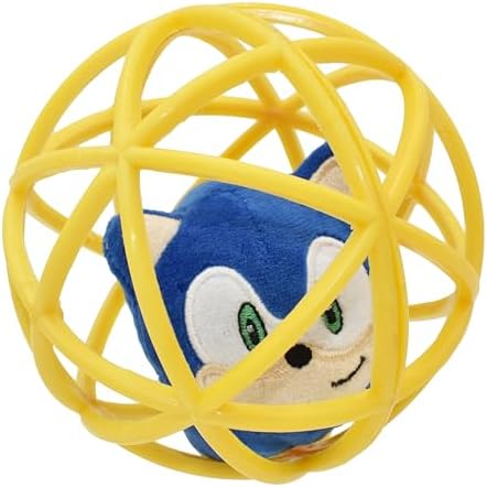 Multipet Sonic Cage Ball with Bell Cat Toy