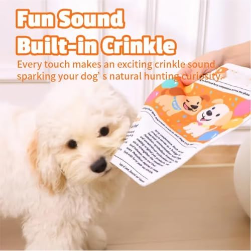 Newspaper Dog Toy Tear-Resistant Washable Interactive