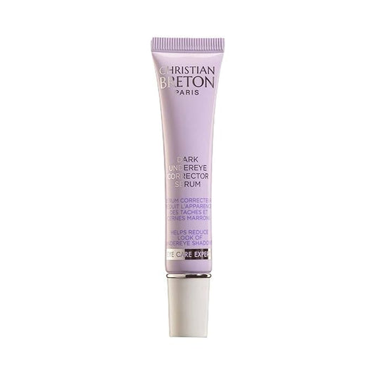 Christian Breton Dark Undereye Corrector Serum - Hydrating Under Eye Serum for Dark Circles - Shea Butter & Soothing Botanicals - Ophthalmologist Tested, Made in France - 3 ml / 0.10 oz