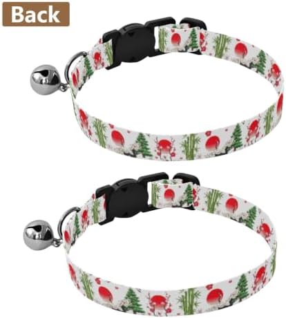 White Cranes Wings Easy to Wear Pet Collars 2 Pack Collar for Kitten