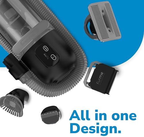 FurMe Original Pet Grooming Vacuum Kit - Cat & Dog Grooming Kit for Easy Pet Care at Home, Quiet & Safe Dog Hair Remover Machine with Brush, Clipper, Shedding & Cleaner Tools & 1L Canister