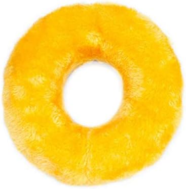 ZippyPaws Donutz No Stuffing Dog Toys to Keep Them Busy - Strawberry Donut