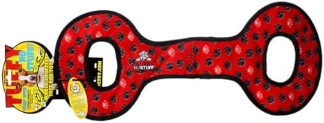 TUFFY® : No Stuff TugOWar Dog Toy: Ultra Durable Plush Toy with Multiple Layers & Reinforced Seams, Washable and Floats, Original Construction