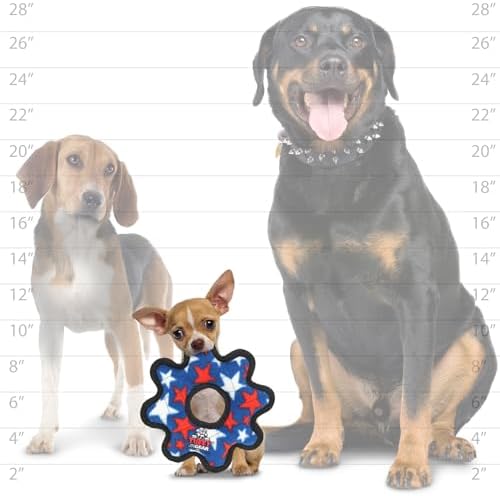 TUFFY® Gear Ring Small Ultra Durable Plush Dog Toys
