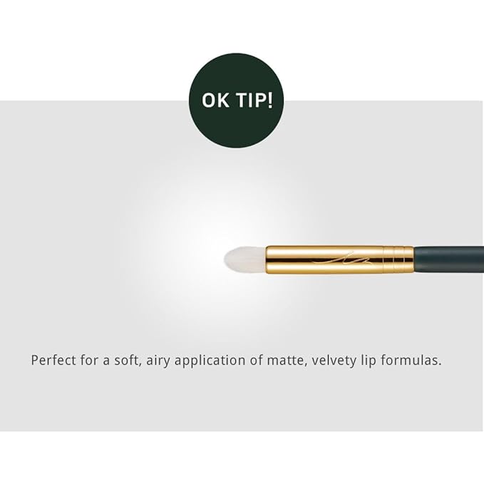 SOO ADOR okhee Pencil Brush NUN04 – Professional Korean Eye Makeup Brush, Bullet-Shaped Precision Smudge & Detail Eyeshadow Brush, Also for Watercolor Lip Blending