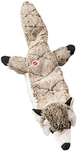 SPOT Skinneeez Extreme Quilted Raccoon - Durable, Stuffing Free Dog Toy with 4 Layers of Diamond Stitched Fabric & 2 Squeakers- Ideal for Medium and Large Aggressive Puppies and Dogs- 23in