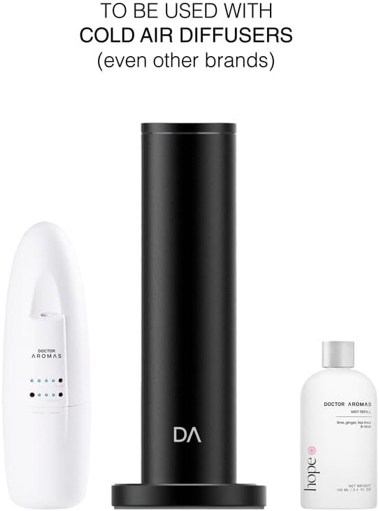 Doctor Aromas Mist Refill for Essential Oil Cold Air Diffusers – Fresh Premium Aroma, Fragrances or Scent for Home, Rooms, Office, and Bathroom 16.9 Fl Oz (500 ml), Blanc