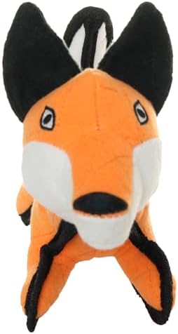 TUFFY® - Original : Fox Dog Toy : Ultra Durable Plush Dog Toy with Multiple Layers & Reinforced Seams, Washable and Floats, Original Construction