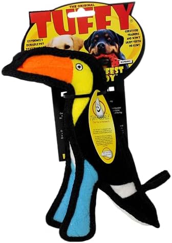 TUFFY® 2 Pack Monkey Toucan Ultra Durable Plush Dog Toys