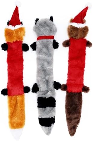 ZippyPaws Skinny Peltz for Medium and Large Dogs - Holiday 3-Pack