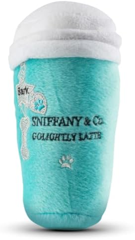 Dog Diggin Designs Nouveau Haute Coffee Station Collection | Unique Squeaky Parody Plush Dog Toys – Baristas Needed!