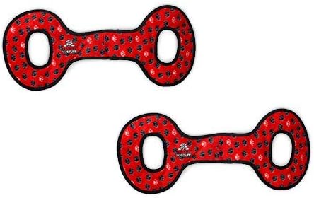 TUFFY® : 2 Pack No Stuff TugOWar Dog Toy: Ultra Durable Plush Toy with Multiple Layers & Reinforced Seams, Washable and Floats, Original Construction