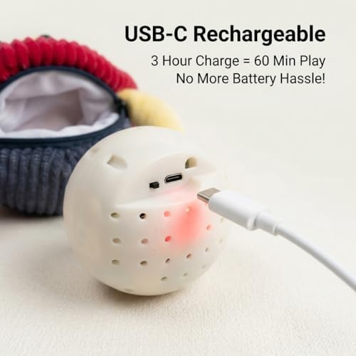 Interactive Talking Dog Toy with Voice Recording & Singing, Jumping Crab Plush, Moving Bouncing Pet Toy, USB-C Rechargeable for Small & Medium Dogs & Cats
