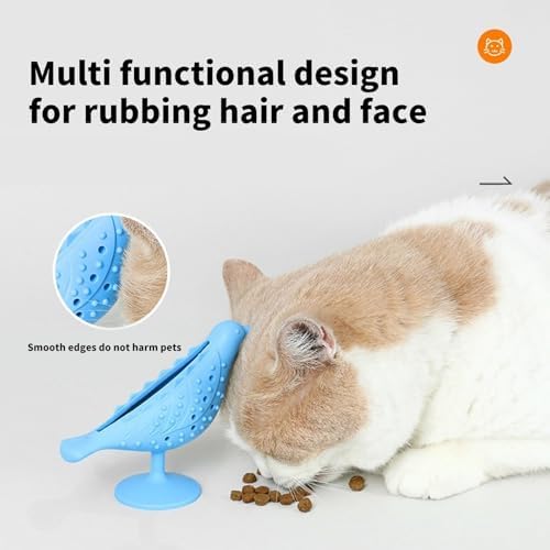 Cats Toy Feeders with Suction Cup Slow Indoor Interaction Feeding Food Dispenser Treats for Slow Eating Treat Dispensing