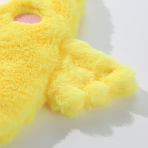 Tamu style Crinkle Chicken Dog Toy, No-Stuffing Squeaky Plush, 14 Inch