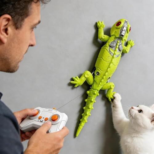 Lizard Cat Toy Wall Climbing Remote Control Toy for Indoor Cats
