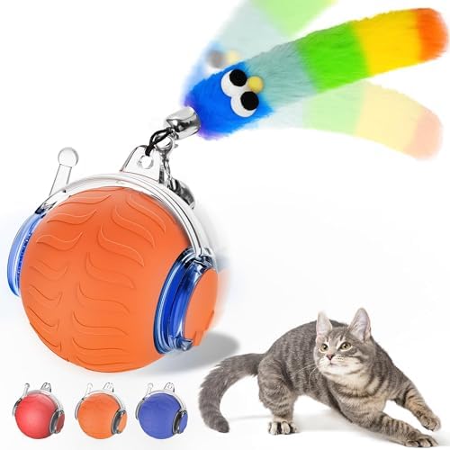 UPSKY Interactive Cat Toy, Smart Moving Cat Ball Toys for Indoor Cats