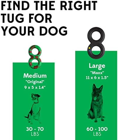 Goughnuts — Dog Toys for Aggressive Chewers | Virtually Indestructible Pull Toy for Breeds Such as Pit Bulls and German Shepherds | Heavy Duty Tug Dog Toy | Medium | Green