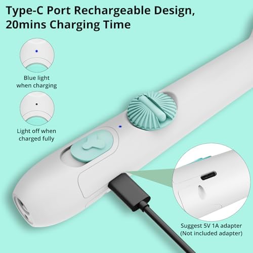 TBTeek Cat Toys Retractable Pole Wand Toy with Feather for Indoor Cats | with Light and 22" Retractable Pole with Feather,Rechargeable,5 Modes, 2in1 Interactive Wand Toy 3 Refills