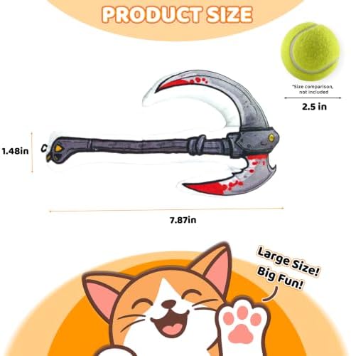 Catnip Toy [2000mg Premium Catnip], Sickle Style Cat Kicker Toy