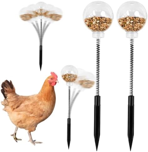 Chicken Peck Toy 2 Pack, Treat Dispensing Slow Feeder Ball for Hens