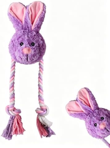 Plush Long Legged Rabbit Dog Toy