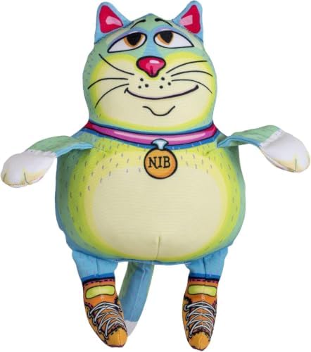 FUZZU That Sneaky Cat! 7.5" Dog Toy, Nib Dog Toy with Squeaker (Medium)
