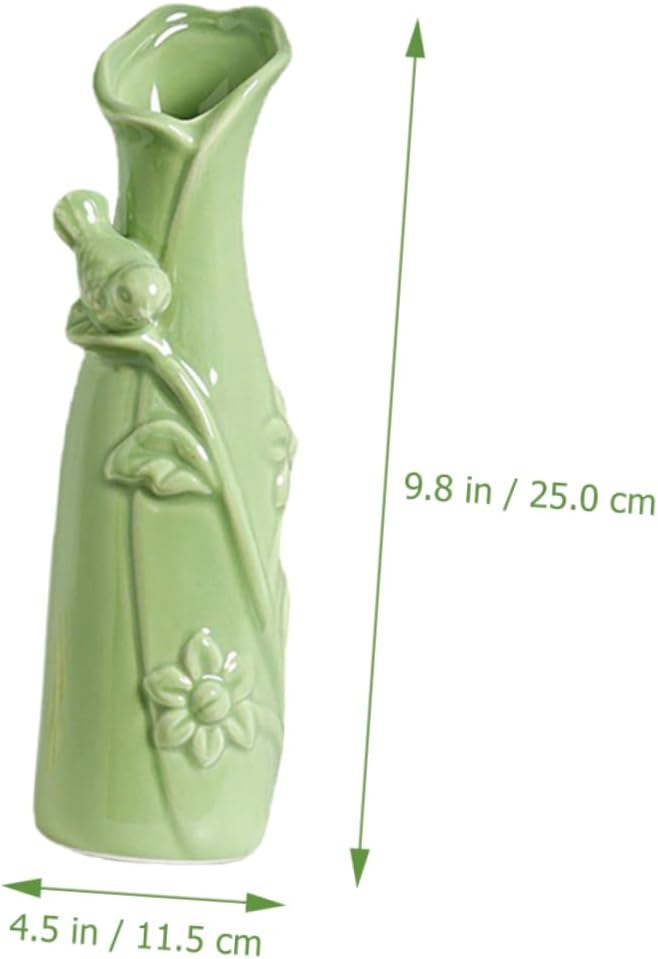 Toddmomy Flower Vase Plant Pot Ceramic Vase Modern Flower Home Decor Creative Floral Pot Water-Resistant