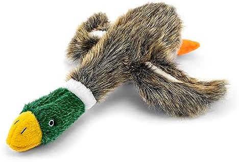 RUFFIN' IT Woodlands, Plush Mallard 13 in Squeaky Soft Stuffed, Dog Toy