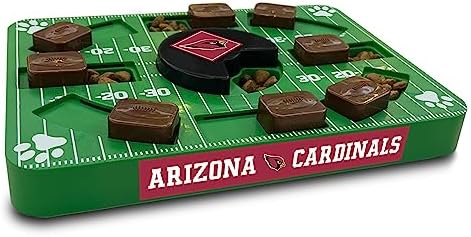Pets First NFL Arizona Cardinals Puzzle Toy, Puzzle Treat Dog Toy, Interactive Dog Treat Toy, Dog Puzzle