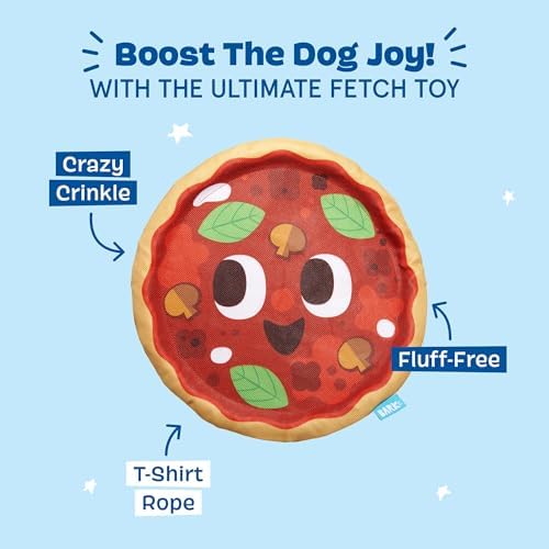 BarkBox Signore Pizza Face Interactive Dog Toy