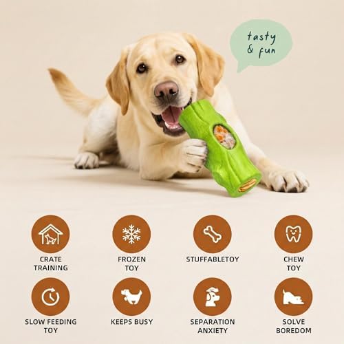 1 Pack Dog Toys for Aggressive Chewers Green