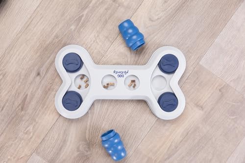 Trixie Flip Bone Dog Enrichment Toy, Beginner Level 1 Dog Puzzle, Interactive Treat Game